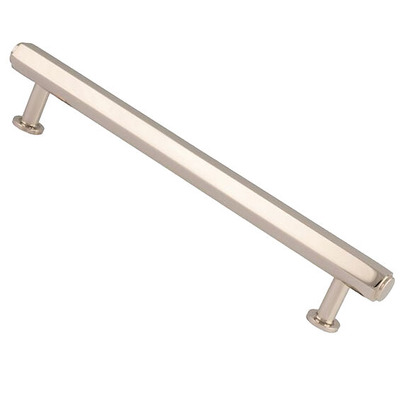 Alexander & Wilks Vesper Hex T-Bar Cupboard Pull Handle (128mm, 160mm OR 224mm c/c), Polished Nickel - AW830-128-PN POLISHED NICKEL - 224mm c/c