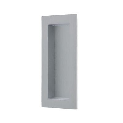 Alexander & Wilks Rectangular Flush Pull (100mm x 45mm), Satin Chrome - AW911-100-SC SATIN CHROME - 100mm x 45mm