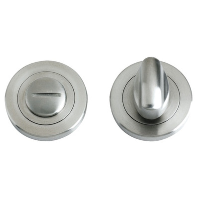 Zoo Hardware ZPS Bathroom Turn & Release, Satin Stainless Steel - ZPS004SS SATIN STAINLESS STEEL