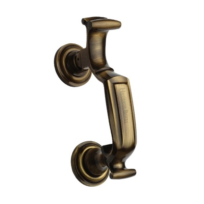Heritage Brass Doctor Door Knocker, Antique Brass - K1300-AT ANTIQUE BRASS