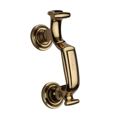Heritage Brass Doctor Door Knocker, Polished Brass - K1300-PB POLISHED BRASS