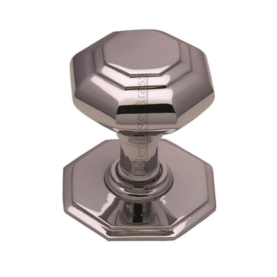 Heritage Brass Octagonal Tiered Centre Door Knob, Polished Chrome - V890-PC POLISHED CHROME
