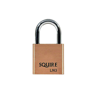 Squire Lion Range, 4 Pin, Open Shackle Brass Padlocks, 30mm Size - L9929 30mm - KEYED TO DIFFER (KD)