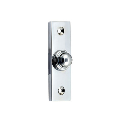 Prima Profile Bell Push, Polished Chrome - BC35 POLISHED CHROME