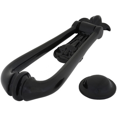 From The Anvil Loop Door Knocker, Black - 73379M BLACK FINISH