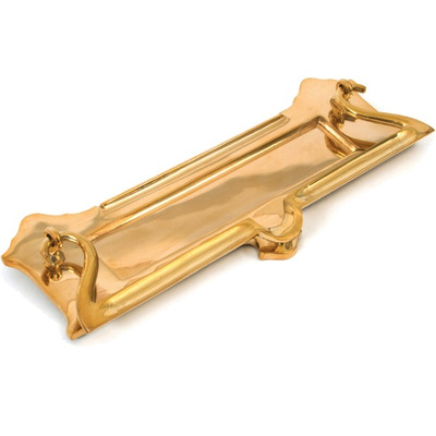 From The Anvil Postal Knocker Letter Plate (300mm x 115mm), Polished Brass - 83544 POLISHED BRASS - 300mm x 115mm