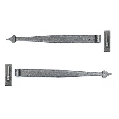 From The Anvil Hook & Band Hinge (24"), Pewter - 33742 (sold in pairs) 24" HOOK & BAND HINGE (PAIR), PEWTER