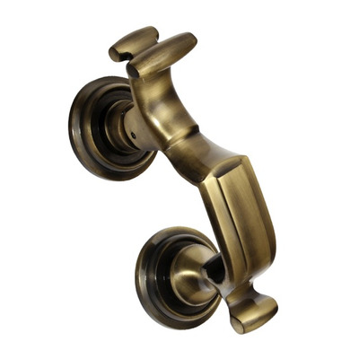 Prima Doctor Door Knockers (6" OR 8"), Antique  Brass - PB25 ANTIQUE BRASS - 8 INCH
