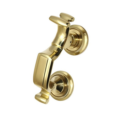 Prima Doctor Door Knockers (6" OR 8"), Polished Brass - PB25 POLISHED BRASS - 8 INCH
