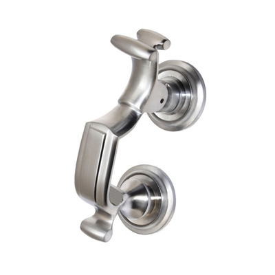 Prima Doctor Door Knockers (6" or 8"), Satin Chrome - SCP25 SATIN CHROME - 6 INCH