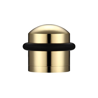Zoo Hardware Domed Floor Mounted Door Stop, Polished Brass - ZAB86 POLISHED BRASS