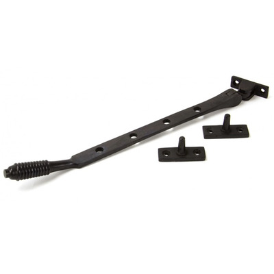 From The Anvil Reeded Window Stay (8", 10" Or 12"), Aged Bronze - 83968 AGED BRONZE - 10"