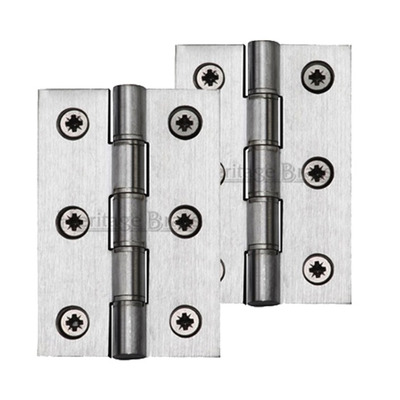 Heritage Brass 3 Inch Heavier Duty Double Phosphor Washered Butt Hinges, Satin Chrome - HG99-345-SC (sold in pairs) SATIN CHROME - 3" x 2"