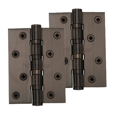 Heritage Brass 4" x 3" Ball Bearing (Steel Pin) Hinges, Matt Bronze - HG99-400-MB (sold in pairs) MATT BRONZE - 4" x 3"