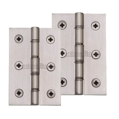 Heritage Brass 3 Inch Double Phosphor Washered Butt Hinges, Satin Nickel - PR88-400-SN (sold in pairs) SATIN NICKEL - 3" x 2"