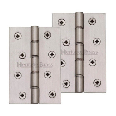 Heritage Brass 4" x 2 5/8" Double Phosphor Washered Butt Hinges, Satin Nickel - PR88-405-SN (sold in pairs) SATIN NICKEL - 4" x 2 5/8"