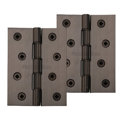 Heritage Brass 4 Inch Double Phosphor Washered Butt Hinges, Matt Bronze - PR88-410-MB (sold in pairs) MATT BRONZE - 4" x 3"