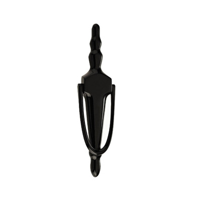 Mila ProLinea Slimline Urn Door Knocker (8"), Black Finish - 590087 BLACK - 8"