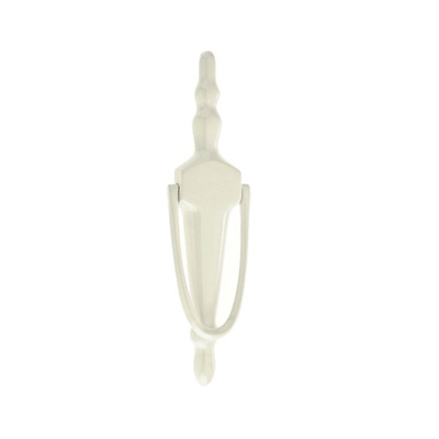 Mila ProLinea Slimline Urn Door Knocker (8"), White Finish - 590088 WHITE - 8"