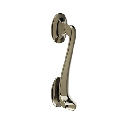 Mila ProLinea Victorian Scroll Knocker (7"), Smokey Chrome Finish - 590165 SMOKEY CHROME - 7"