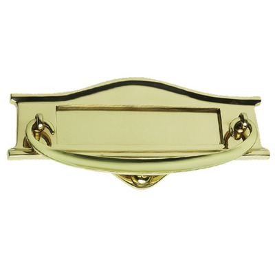 Prima Art Nouveau Letter Plates, (228mm x 102mm OR 311mm x 159mm) Polished Brass - PB323 POLISHED BRASS - 311mm x 159mm