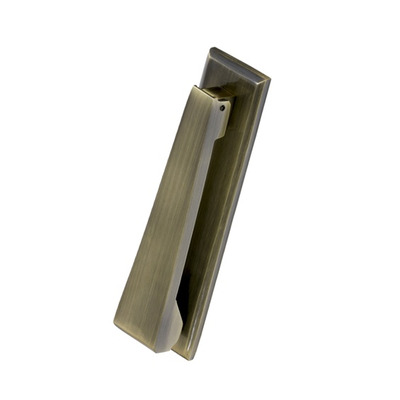 Prima Contemporary Door Knocker, Antique Brass - XL26 ANTIQUE BRASS