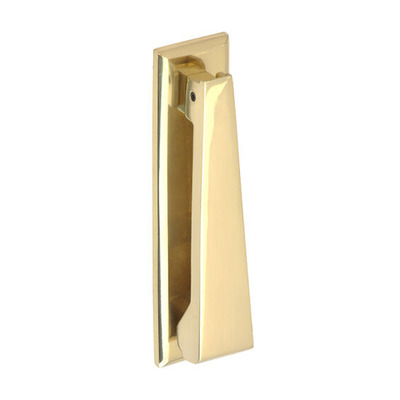 Prima Contemporary Door Knockers (159mm x 38mm), Polished Brass or Unlacquered Brass - PB26 POLISHED BRASS