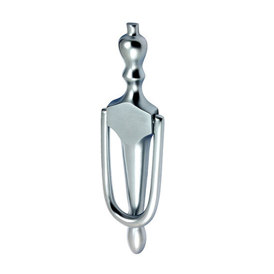 Prima Belgravia Door Knocker, Satin Chrome - SCP27 SATIN CHROME