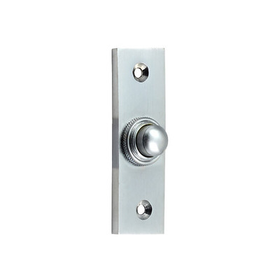 Prima Profile Bell Push, Satin Chrome - SCP35 SATIN CHROME