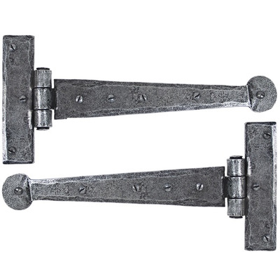 From The Anvil Penny End T-Hinge (Various Sizes), Pewter - 33650 (sold in pairs) 15" T-HINGE (PAIR), PEWTER