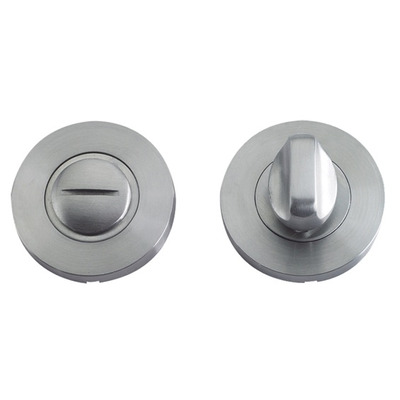 Zoo Hardware ZCS Architectural Bathroom Turn & Release, Satin Stainless Steel - ZCS004SS SATIN STAINLESS STEEL