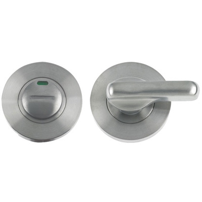 Zoo Hardware ZGS Disabled Bathroom Turn & Release With Indicator, Satin Stainless Steel - ZCS006ISS SATIN STAINLESS STEEL