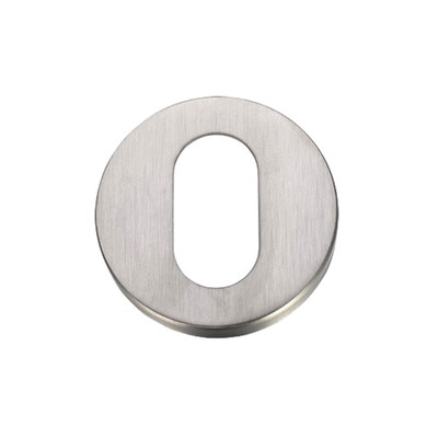 Zoo Hardware ZG4S Oval Profile Key Escutcheon, Satin Stainless Steel - ZG4S003 SATIN STAINLESS STEEL