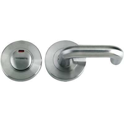 Zoo Hardware ZPS Disabled Bathroom Turn & Release With Indicator & RTD Lever, Satin Stainless Steel - ZPS006ISS SATIN STAINLESS STEEL