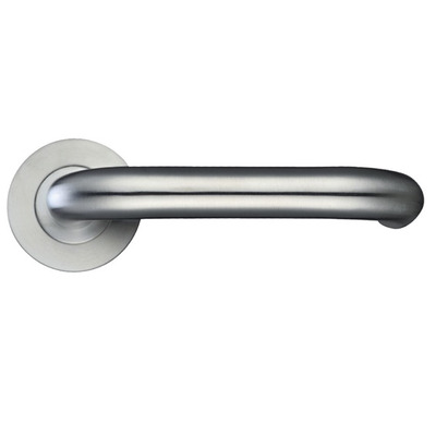 Zoo Hardware ZPS RTD Lever On Round Rose, Satin Stainless Steel - ZPS030SS (sold in pairs) SATIN STAINLESS STEEL