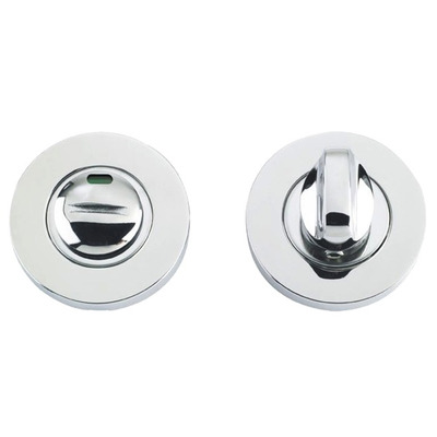 Zoo Hardware ZCS Architectural Bathroom Turn & Release With Indicator, Polished Stainless Steel - ZCS004IPS POLISHED STAINLESS STEEL