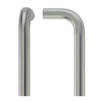 Zoo Hardware ZCSD Architectural D Pull Handle (19mm OR 21mm Bar Diameter), Satin Stainless Steel - ZCSD150BS SATIN STAINLESS STEEL - 19mm x 150mm c/c