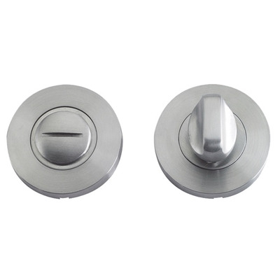 Zoo Hardware ZCS2 Contract Bathroom Turn & Release, Satin Stainless Steel - ZCS2004SS SATIN STAINLESS STEEL