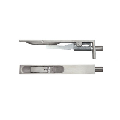 Zoo Hardware ZAS Square Profile Lever Action Flush Bolts (Various Sizes), Satin Stainless Steel - ZAS02SS SATIN STAINLESS STEEL - 20mm x 203mm
