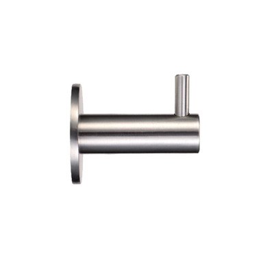Zoo Hardware ZAS Concealed Fix Wall Mounted Hook With Rose, Satin Stainless Steel - ZAS75SS SATIN STAINLESS STEEL