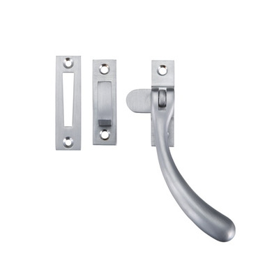 Zoo Hardware Fulton & Bray Offset Casement Fastener, Satin Chrome - FB104SC SATIN CHROME