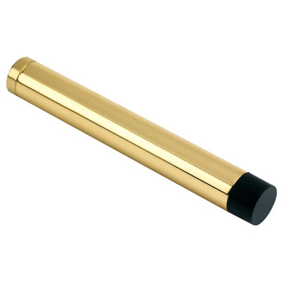 Zoo Hardware Cylinder Door Stop Without Rose (105mm), Polished Brass - ZAB12 POLISHED BRASS
