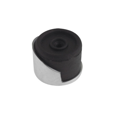 Zoo Hardware Round Floor Mounted Door Stop (38mm Diameter), Satin Chrome - ZAB85SC SATIN CHROME - 38mm Diameter