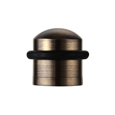 Zoo Hardware Domed Floor Mounted Door Stop, Florentine Bronze - ZAB86FB FLORENTINE BRONZE