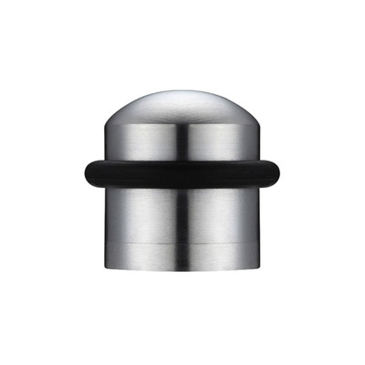 Zoo Hardware Domed Floor Mounted Door Stop, Satin Chrome - ZAB86SC SATIN CHROME