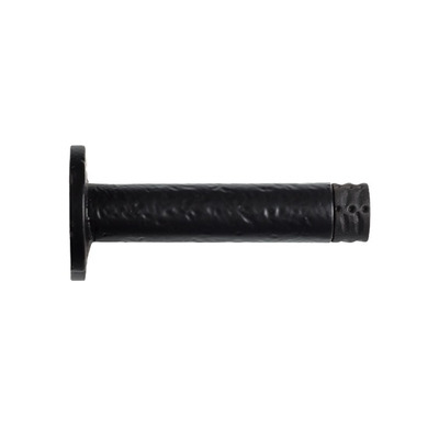 Zoo Hardware Foxcote Foundries Cylinder Door Stop With Rose (90mm), Black Antique - FF23 BLACK ANTIQUE