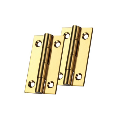 Zoo Hardware Top Drawer Fittings Cabinet Hinges (Various Sizes), Polished Brass - TDF100PB POLISHED BRASS - 38mm x 22mm x 1.3mm