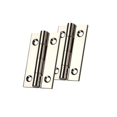 Zoo Hardware Top Drawer Fittings Cabinet Hinges (Various Sizes), Polished Nickel - TDF100PN POLISHED NICKEL - 64mm x 35mm x 2mm