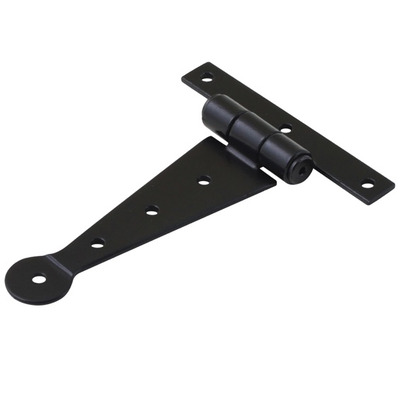 Stonebridge Penny End Hinge (4", 6", 12", 15" OR 18"), Armor-Coat Flat Black - SB-FB1038 (sold in singles) ARMOUR-COAT FLAT BLACK - 12" (305mm)