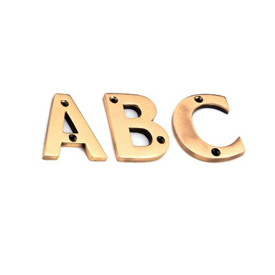 From The Anvil Letters (A-Z), Polished Bronze Finish - 92031A POLISHED BRONZE FINISH LETTERS - U